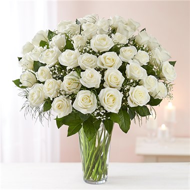 Ultimate Elegance&trade; Long Stem White Roses